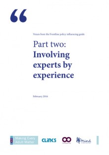 Involving experts by experience